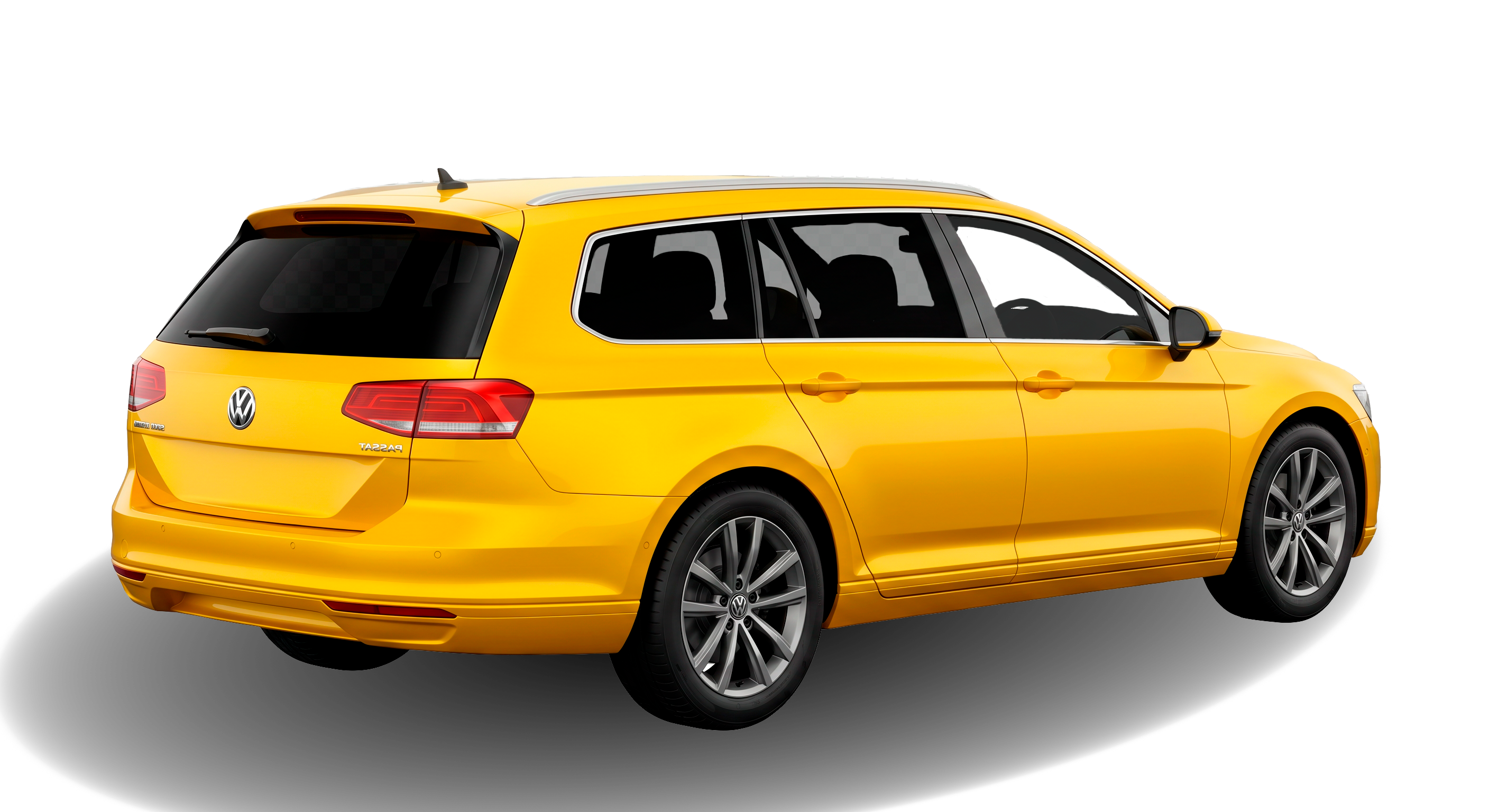 Volkswagen Passat mit getönten hinteren Scheiben
