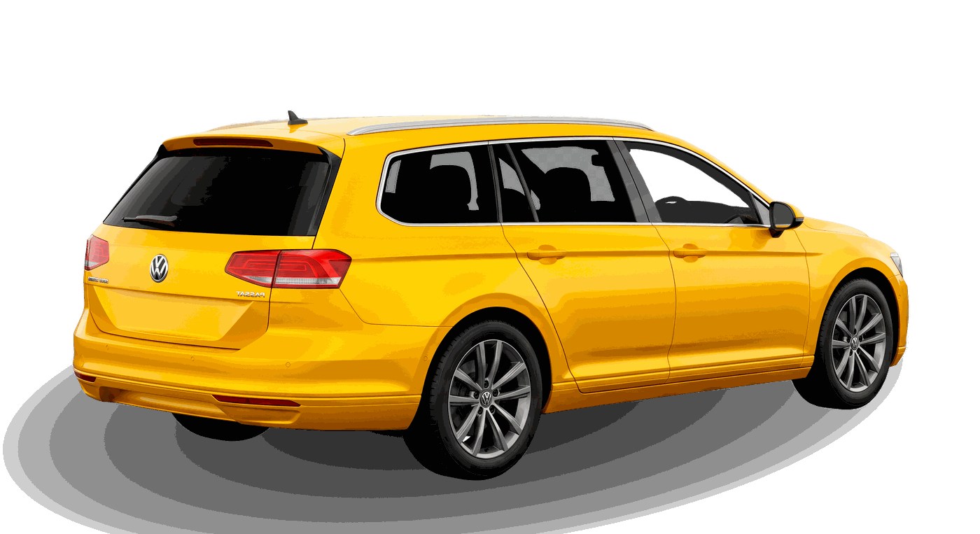 Volkswagen Passat mit getönten hinteren Scheiben